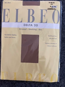 VINTAGE * 2 x Elbeo Delta *Nylons Straps Strümpfe *Gr. 40-42* silk *20 den - Bild 1 von 2