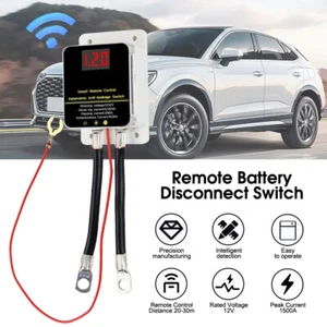 LED Remote Car Battery Disconnect Switch 12V Protector Battery Drain Prevention - Picture 1 of 12
