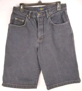 Vintage Utility Y2K Jean Shorts Mens 32 Blue Denim Jorts Skater Baggy Hip Hop - Picture 1 of 7