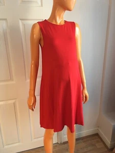 Red Sleeveless Knee Length Stretchy Maternity Dress By ASOS Size UK12 EU40 NWT - Picture 1 of 10