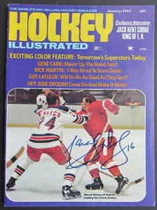 1973 Hockey Illustrated Personally Autographed By Red Wings, Marcel Dionne Vtg - Picture 1 of 12