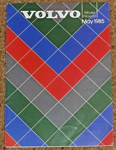 Volvo Range 1985 lista de precios - 240 260 740 760 340 360 glt gle Turbo GLS GL - Imagen 1 de 3