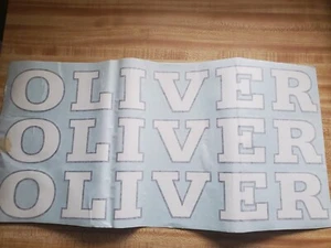 Oliver Decal 21.5' x 3' White on Black - Picture 1 of 1