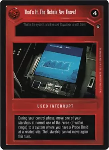 That's It, The Rebels Are There (Hoth-Limited) | Decipher Star Wars CCG | NM/LP - Bild 1 von 1