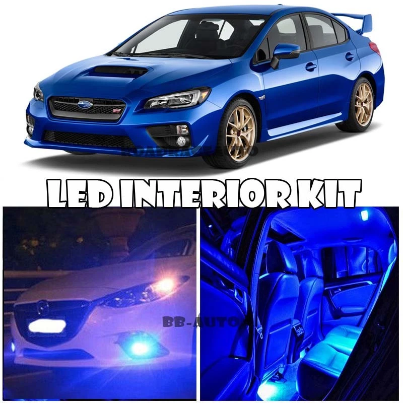 Para 2015-Up Subaru WRX STI interior LED lâmpada de neblina diurna AZUL - Imagem 1 de 1