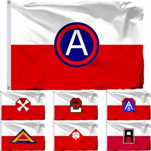 USA Army Flag 3X5FT First Second Central Fourth North Sixth Seventh Eighth - Picture 1 of 15