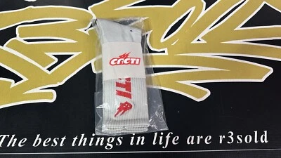 Meias Travis Scott Astroworld logotipo cacto cinza vermelho sistema operacional lacrado frete rápido - Imagem 1 de 2