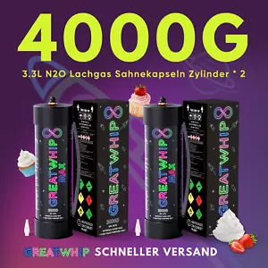GreatWhip Gaz łososiowy N2O 2000g X2 Maxxi Kapsułka śmietany Jednorazowy cylinder do dozownika śmietany - Zdjęcie 1 z 9