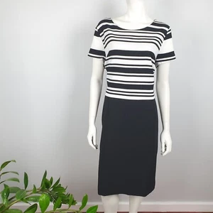 Liz Jordan Size 18 Pencil Stella Sheath Dress Round Neck Short Sleeve NEW $169 - Bild 1 von 15