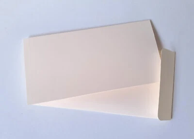 10 Doppelkarten Faltkarten Din Lang sand - helles creme mit Kuverts - Bild 1 von 2