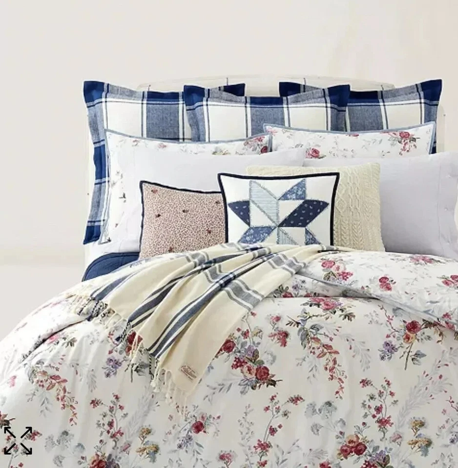 Ralph Lauren Indigo Cottage Duvet Cover King Size