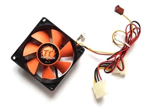Thermaltake F128025SH EVERFLOW 12V 0.19AMP DC BRUSHLESS TT-8025A cooler 80x80x25 - Picture 1 of 4