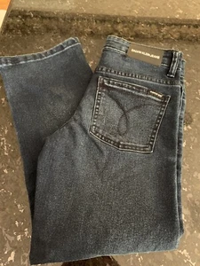 Calvin Klein 025  Unisex Kids Slim Straight Jeans  Blue Size 7 NEW Adjustable W - Picture 1 of 12