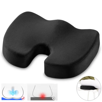 BEAUTISSU Sitzkissen Orthopädisches Steißbeinkissen Memory Foam Sitzerhöhung Stuhlkissen