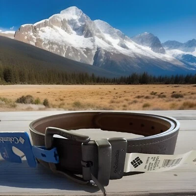 Columbia Cinturón Reversible Cuero Marrón Tostado Top Estilo 11CO02Q1 Hombres Talla 34 Foto 1 de 4