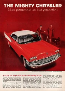 1957 Chrysler Windsor 2-Door Hardtop Original Color Ad - Picture 1 of 1