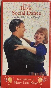 Basic Social Dance VHS Instructions by Mary Lou Kaye NEW Sealed - Picture 1 of 2
