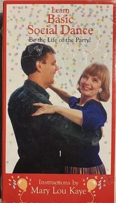 Basic Social Dance VHS Instructions by Mary Lou Kaye NEW Sealed - Image 1 of 2