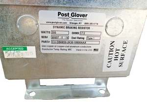 DYNAMIC CU-DB68D0-2K30-10600AAA - BRAKING RESISTOR 500 Watts 17.5 OHMS - Picture 1 of 4