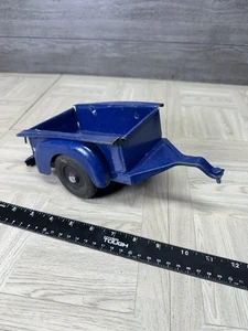 Marx Toy Willy Jeep Pick Up Trailer Vintage Blue Metal - Picture 1 of 18