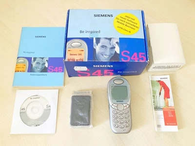 Siemens S45 - Brand NEW in Box - Diamond Silver - First GPRS phone - Image 1 of 4