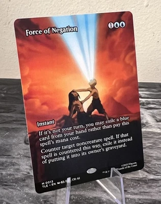 MTG Force of Negation Avatar: The Last Airbender Borderless (Non-Foil) Card - Image 1 of 4