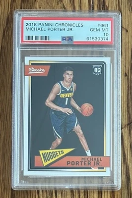 2018 Panini Chronicles #661 Michael Porter Jr. PSA 10 - Image 1 of 2