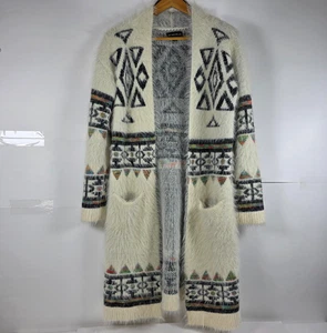 My Michelle Damen Medium Strickjacke Langarm Pullover Jacke Azteken Fuzzy Boho - Bild 1 von 14