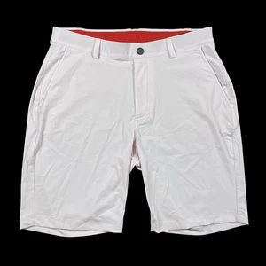 Redvanly Hanover Shorts Mens Medium Pink Pull-On Stretch Golf Performance 9” - Picture 1 of 11