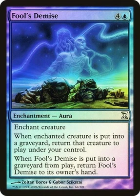 Time Spiral  MTG  Foil   Fool's Demise   Magic - Image 1 of 2
