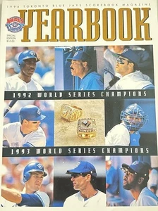 1994 Toronto Blue Jays Baseball Yearbook Paul Molitor Joe Carter Roberto Alomar - Picture 1 of 1
