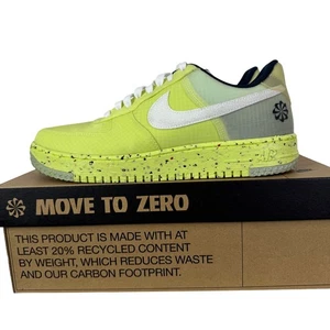 Nike Air Force 1 Low Crater Light Lemon Twist Mens Size 11.5 Sneaker - Picture 1 of 10