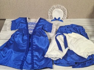 Pleasant Company American Girl Felicity Natale soprabito stomacher blu bianco - Foto 1 di 8