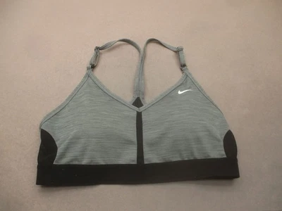Sutiã esportivo Nike Dri-Fit tamanho M feminino cinza forrado sem fio 10i - Imagem 1 de 4