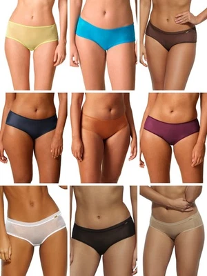 Sexy calzoncillos lencería Gossard brillantes bragas transparentes tiro medio corto Foto 1 de 2