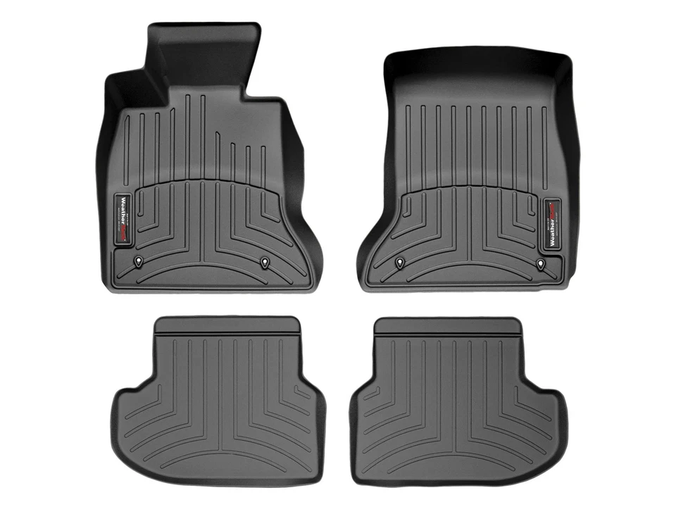 WeatherTech FloorLiner for 2011-2016 BMW 528i - 1st & 2nd Row, Black - Image 1 of 4