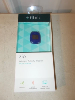 Fitbit Cremallera Rastreador de Actividad Sudor Lluvia Prueba de Salpicaduras AZUL NUEVO SELLADO Foto 1 de 2
