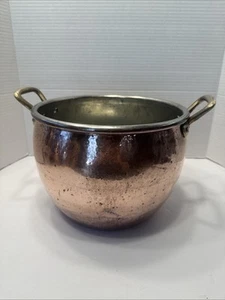 Ruffoni Historia Hammered Copper Stockpot Made Italy Vintage - Picture 1 of 9