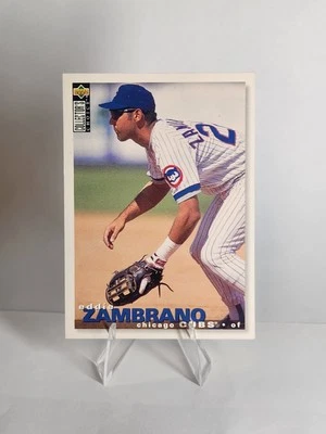 Eddie Zambrano 1995 Collector's Choice 207 Chicago Cubs Baseball Card - Image 1 of 2