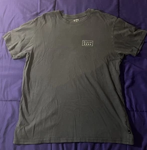 Billabong Men’s T-Shirt Large Black Tie-Dye Back Logo Surf Skate Graphic Tee - Picture 1 of 4