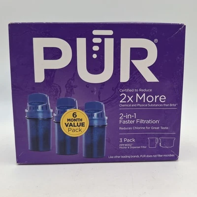 3 Pack-PUR Replacement Water Filter PPF900Z Pitcher & Dispenser Filtr New Sealed - Image 1 of 4