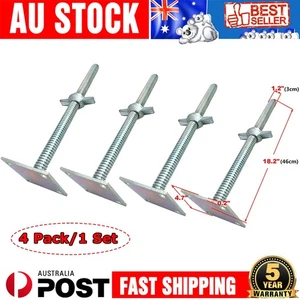 4 PCS Adjustable Leveling Jack Solid Screw Jacks For Baker-Style Scaffolding New - Picture 1 of 20