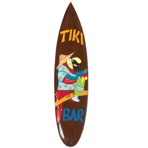 RAM Game Room Outdoor Tiki Bar Surfboard Sign ? Hand-Painted Parrot Wall - Picture 1 of 2