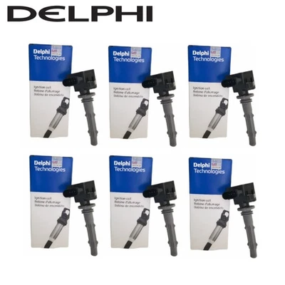 2007-2008 For Mercedes CLK280 SLK280 3.0L 6pcs OEM Delphi Ignition Coil Assembly - Image 1 of 4