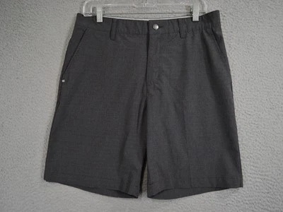 阿迪达斯短裤男式 32 灰色终极 365 性能弹力雪佛龙高尔夫学院风 — 第 1/4 张图片