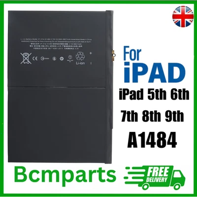 Replace Battery for iPad 5th 6th 7th 8th 9th Gen.A1484 A1474 A1475 A1476 A1822 - Image 1 of 3