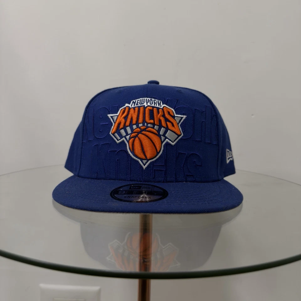 New Era 9FIFTY New York Knicks Snapback Hat Blue NBA Draft 2023 OSFM – Great - Image 1 of 4