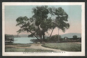 Old Willows Lake Winnipesaukee Meredith NH postcard 1929 - Bild 1 von 1