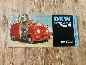 DKW Comercial 3=6 1955-1962 Schell Truck folleto anuncios de automóviles alemanes - Imagen 1 de 3