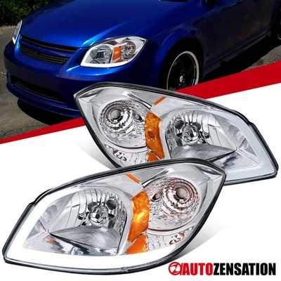 Fit 2005-2010 Chevy Cobalt 07-09 Pontiac G5 LED Tube Headlights Lamps Left+Right - Image 1 of 4